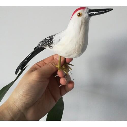 Foam&feathers woodpecker simulation bird about 22cm wood pecker hard model prop.home garden decoration Xmas gift w5594