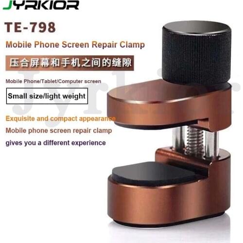 Jyrkior Mobile Phone LCD Screen Fix Adjustable Fixture Clip Metal Fastening Clamp Tools for iPhone iPad Tablet PC Repair Fixture