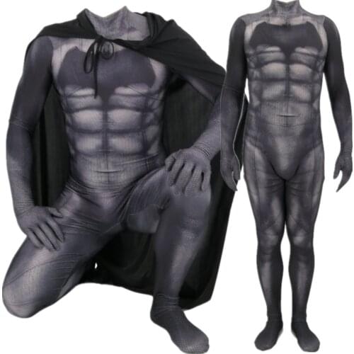 Dawn of Justice Bruce Wayne Clark Kent Cosplay Costume Zentai Superhero Bodysuit Suit Jumpsuits Cloak