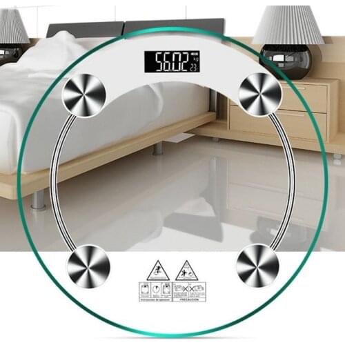Round Tempered Glass Electronic Scale