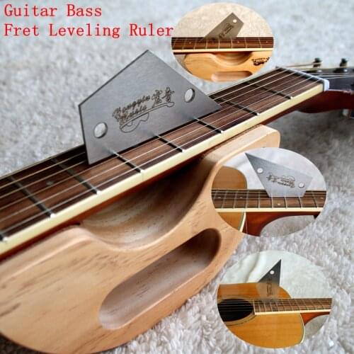 Guitar Bass Fret Leveling Ruler Fret Rocker Fret Level Luthier Tool Acoustic Guitar Electric Guitar Bass Fingerboard Accessories