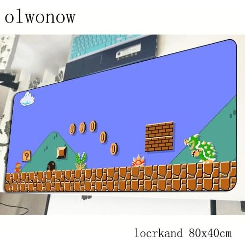 Mario mouse pad 80x40cm Popular mousepads best gaming mousepad gamer best seller large personalized mouse pads keyboard pc pad
