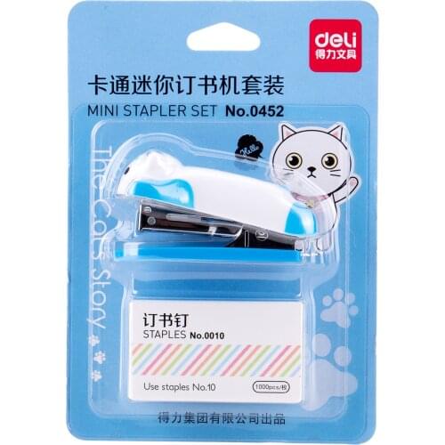 Stapler set 0452 cute cartoon mini 10 mini book stapler childrens gifts