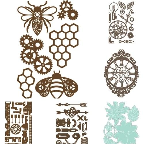 2021 New Bee Flower Metal Cutting Dies for DIY Scrapbooking Crafts Die Make Photo Album Template Handmade Decoration Gift