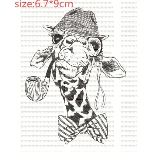 Animal Giraffe Transparent Silicone Rubber Stamp And Die Sheet Cling Scrapbooking DIY Cute Pattern Photo Album