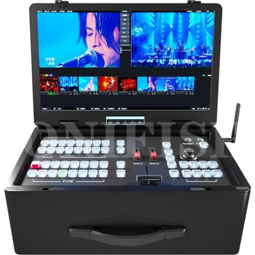 Direct broadcast switcher all-in-one 4-16 input 4K HD live green screen keying vmix