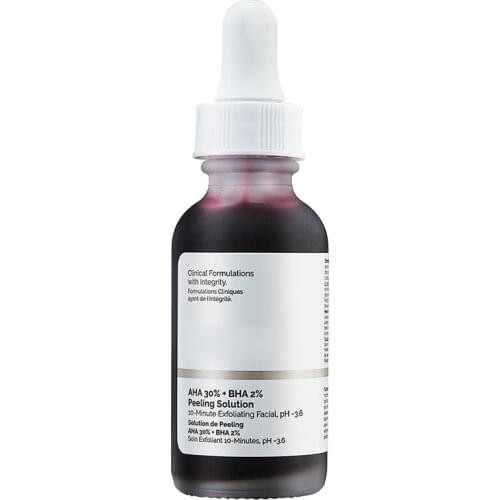 Peeling Solutions 30ml AHA 30% BHA 2% Removes Blackhead Acne Brighten Skin @ME88