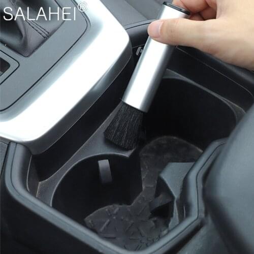 1PC Car Air Conditioner Vent Brush Microfibre Car Grille Cleaner Detailing Blind Duster Plastic Small Soft Brush Car Accessories