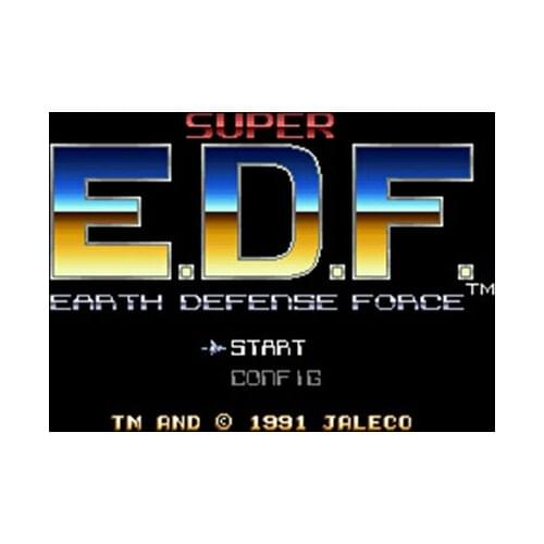 Super Earth Defense Force 16 bit Big Gray Game Card For USA NTSC Game Player