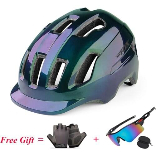 BATFOX MTB Cycling Helmet Overall Ultralight Bicycle Safety Cap Men Ciclismo Bicicleta Outdoor Mountain Road Bike Riding Helmet