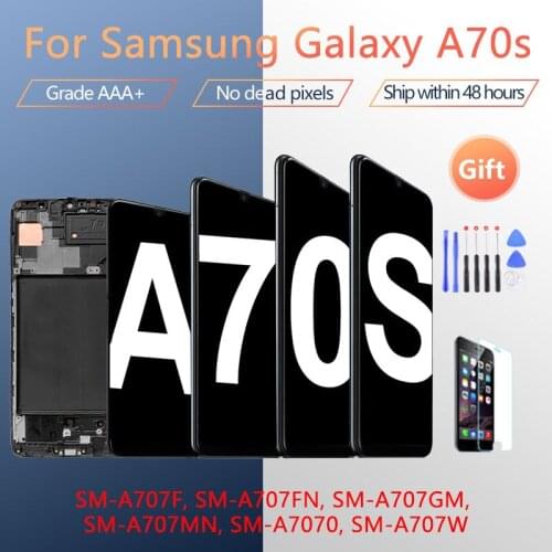 For Samsung Galaxy A70s LCD Display Touch Screen Digitizer Assembly For Samsung A707F/DS A707FN/DS A707GM/DS LCD