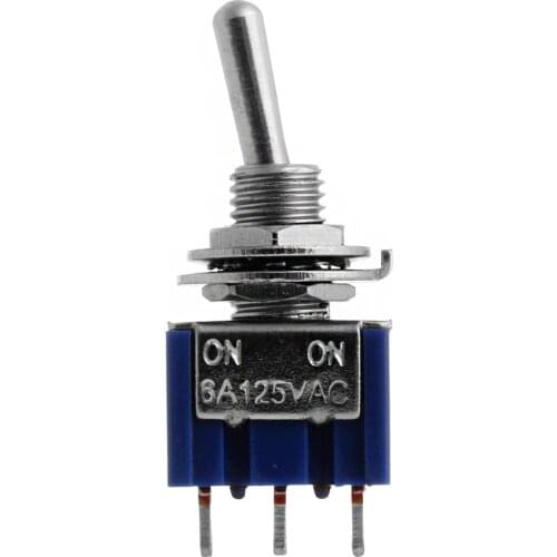 1 PC Mini MTS-102 3-Pin SPDT ON-ON 125VAC 6A Toggle Switches