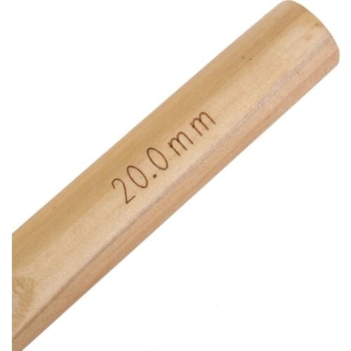 15/20/25/30mm Wooden Crochet Hooks Knitting Needles Sewing Tool DIY Scarf Knitting Accessories A1