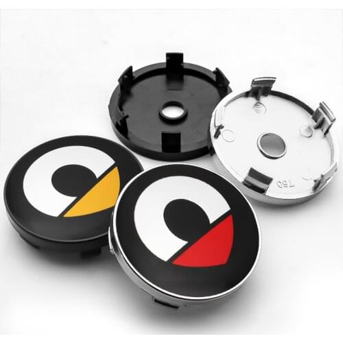 4PCS 60MM Car Wheel Center Hub Caps 56MM Emblem Sticker Decal For Smart Fortwo Forfour 453 451 Auto Decoration Accessories