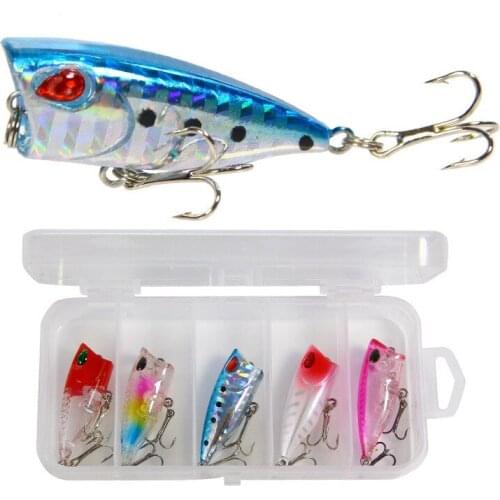 5pcs 4cm 3.2g Mini Wobblers Crankbait Fishing Lure Artificial Bait Hard Floating Wobbler for Fish Bass Fishing Accessories
