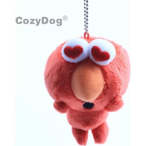 9cm Sesame Street Elmo Keychain Pendant Cartoon Anime Sesame Street Plush Stuffed Toys Doll Peluche Women Kids Birthday Gift
