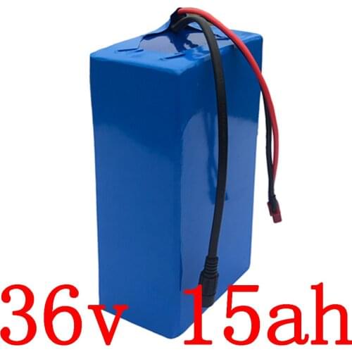 36v battery pack 500W 36V 15AH electric bike battery 36v 10ah 13ah 15ah lithium battery pack with 15A BMS and 42V 2A charger