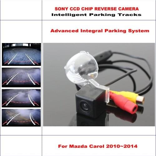 Car Rear Camera For Mazda Carol 2010-2014 Intelligent Parking Tracks Reverse Back NTSC RCA AUX HD SONY CAM