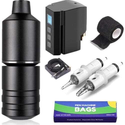 Wireless Tattoo Pen Machine Kit with Tattoo battery and Cartridge Tattoo kit supplies