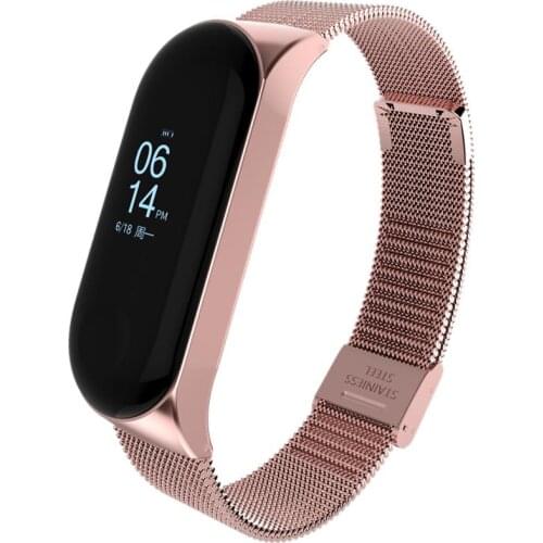Bracelet For Mi Band 3 Wrist Strap Metal Screwless Stainless Steel for Xiaomi Miband 3 Strap Studyset Miband 3 Wristbands