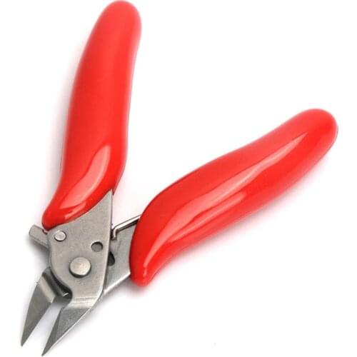 Diagonal Pliers 3.5 Inch Mini Wire Cutter Small Soft Cutting Electronic Pliers Wires Insulating Rubber Handle Model Pliers