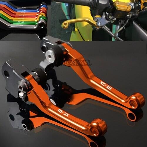 For 500XC-W 500 XCW XC-W 2012 2013 2014 2015 2016 CNC Motorcycle Dirt Bike Pivot Brake Clutch Lever Handle Grips