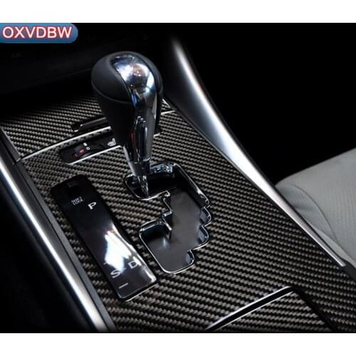 For LEXUS IS250 300 350C Carbon Fiber Car Center Control Gear Shift Panel Decorative Sticker Interior Trim Accessories2006-20118
