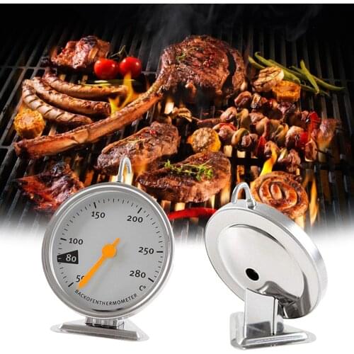 Stainless Steel Dial Oven Thermometer Cooking termometer Grill Food Meat Thermometer Adjustable Stand Up Hange thermomer