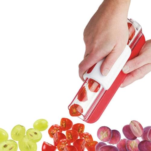Cherry Tomato Chip Slicer Grape Cutter Vegetable Fruit Zip Slicer Knife Chopper Multifunctional Kitchen Tools Cocina Accesorios