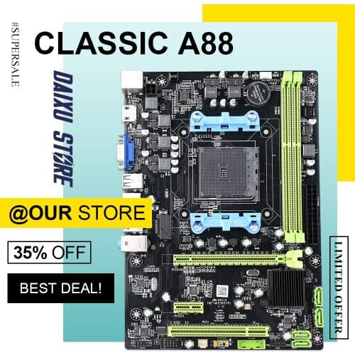 A88 M-ATX Desktop AMD Chipset Motherboard FM2 FM2+ for AMD CPU 7650K 860K 870K A8-7680 DDR3 USB 3.0 SATA 3.0 6Gb/s