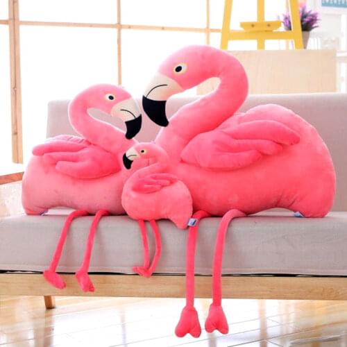 Cute Soft Flamingo Simulation Bird Plush Toy Girl Birthday Gift Home Decoration