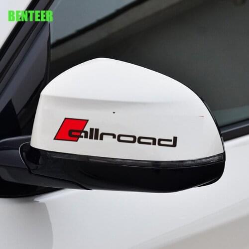 2pcs Oracal Material Allroad Rearview Mirror Decals Sticker For Audi A4 A6