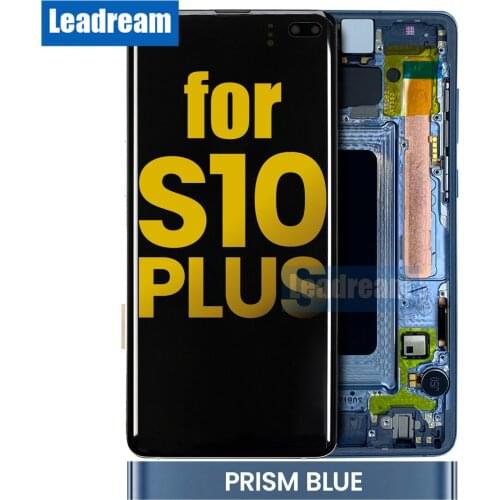 5Pcs Original 6.4 inch LCD Display For Samsung Galaxy S10 PLUS S10+ SM-G9750 G975F LCD Display Touch Screen Digitizer