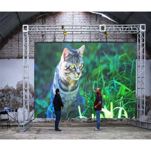 P3 HD LED Pantalla Panel 576*576mm Die Casting Aluminum Cabinet Rental LED Display Screen for Outdoor Building Advertising