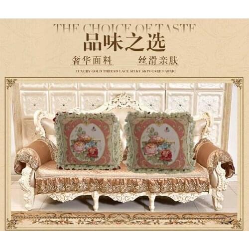 Seat Cushions For Office Chairs Handmade Needlepoint Embroidery Vintage woolen Aubussion Square Cushion Cover