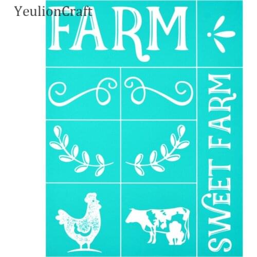 Chzimade Cartoon Self-Adhesive Silk Screen Printing Stencil Mesh Transfers 21x28cm For T-Shirt Handbags Home Decoration