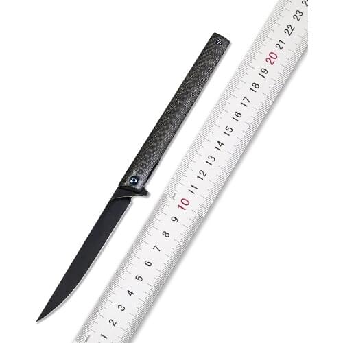 Magic Handle Folding Knife M390 Blade Titanium CF Steel Handle Pocket Kitchen Knives for Camping Hunting Survival Fruit EDC Tool