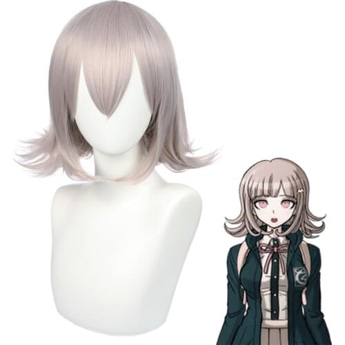 Super Danganronpa Chiaki Nanami Wig Cosplay Costume Dangan Ronpa Heat Resistant Synthetic Hair Adult Woman Cosplay Wigs C40K222