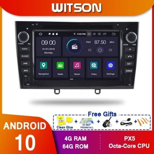 WITSON Android 10.0 Octa core PX5 CAR DVD player For PEUGEOT 408 2010-2011 IPS SCREEN 4GB RAM 64GB ROM CAR GPS NAVIGATION
