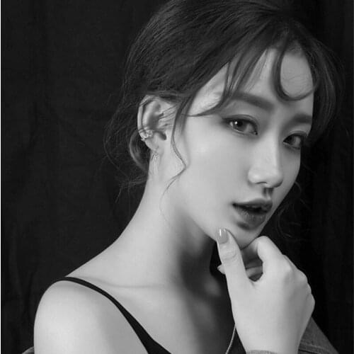 New fashion trend earrings Brincos Oorbellen Simple 925 Hot Sterling Silver Letter C-shaped Earrings ladies gift E021