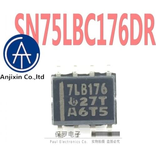 10pcs 100% orginal new real stock Transceiver SN75LBC176DR 7LB176 SOP-8