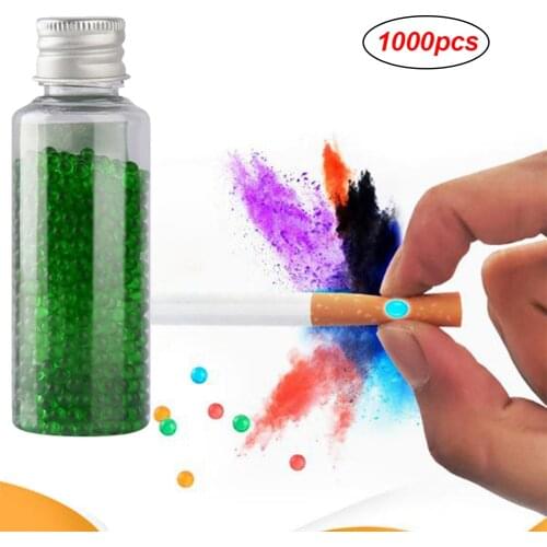 1000PCS DIY Cigarette Bead Mint Flavor Cigarette Holder Burst Aromatic Beads Filters Smoking Accessories Lighter Hqd Briquet