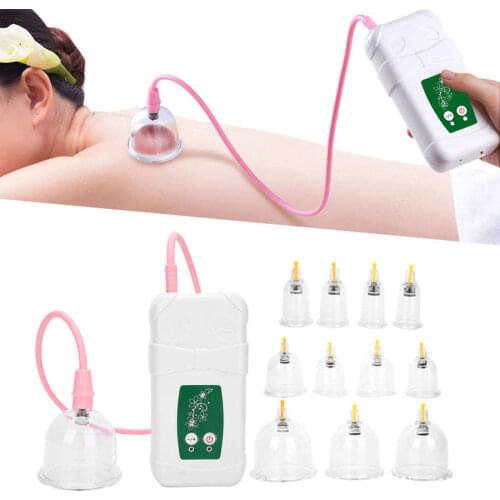 12pcs Vacuum Suction Cupping Cup Adjustable Strong Suction Cupping Set for Salon Home Massage Jars Aspirating Cupping