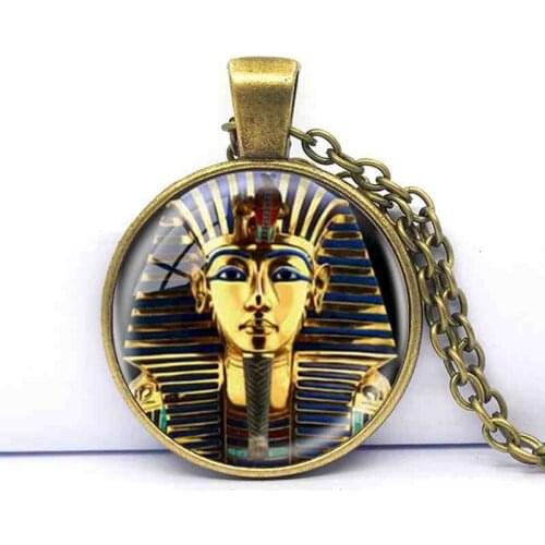 2018 new logo pendant Egyptian necklace Tutankhamun King King handmade resin retro art ladies gift jewelry
