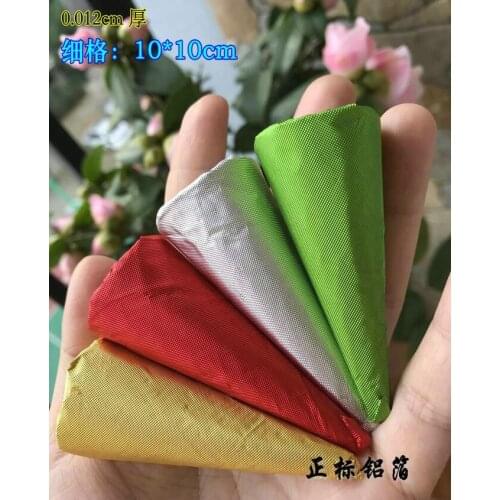 500Pcs/Lot 10 Colors Chocolate Wrapping Tin Paper DIY Baking Food Packaging Aluminum Foil Wrapper Candy Gifts Decoration Paper