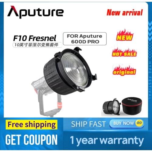 Aputure F10 Fresnel FOR 600D PROFresnel zoom lens photography fill light spotlight for youtube live photography studio