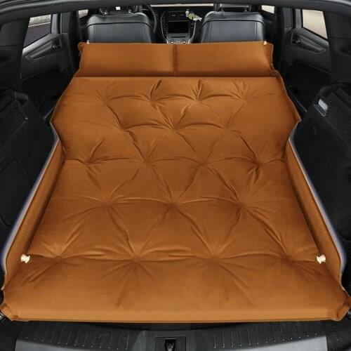 Car Bed Self-inflating Mattress SUV Rear Travel Bed Trunk Sleeping Picnic Pad Car Inflatable Bed Self-Driving Camping Equipment