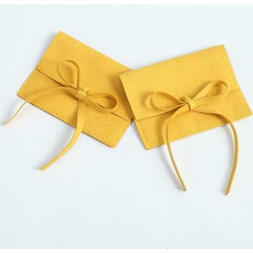 Microfiber Velvet Bag Jewelry Packaging Pouches for Earrings Necklace Christmas Jewellery Wedding Gift Package Can Personalized