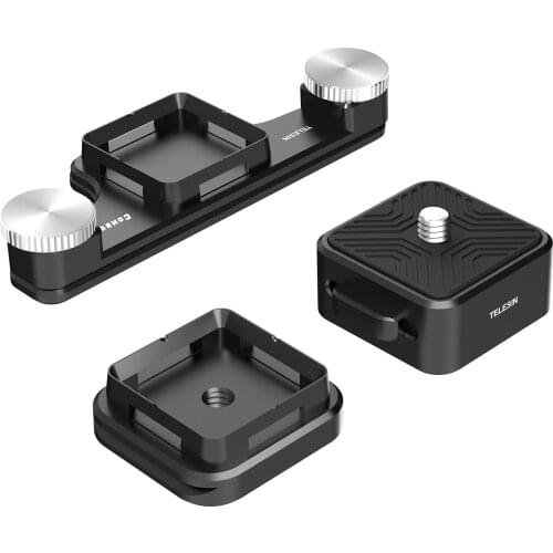 Aluminum Alloy Quick Release Plate Arca-Type Base Mount Shoulder Strap Belt Clamp Tripod Ball Head Mount for Tripod DSLR ILDC