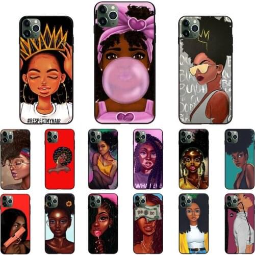 Black girl black girl African fashion Phone Case for iPhone 11 12 mini pro XS MAX 8 7 Plus X XS XR